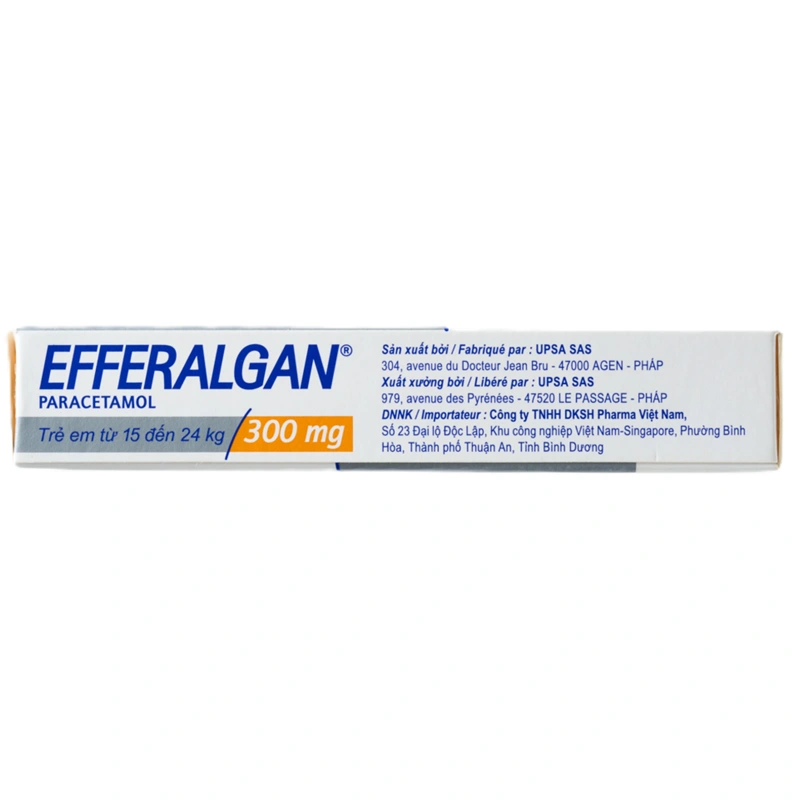 Viên đặt trực tràng Efferalgan 300mg giảm đau, hạ sốt (2 vỉ x 5 viên) - 2